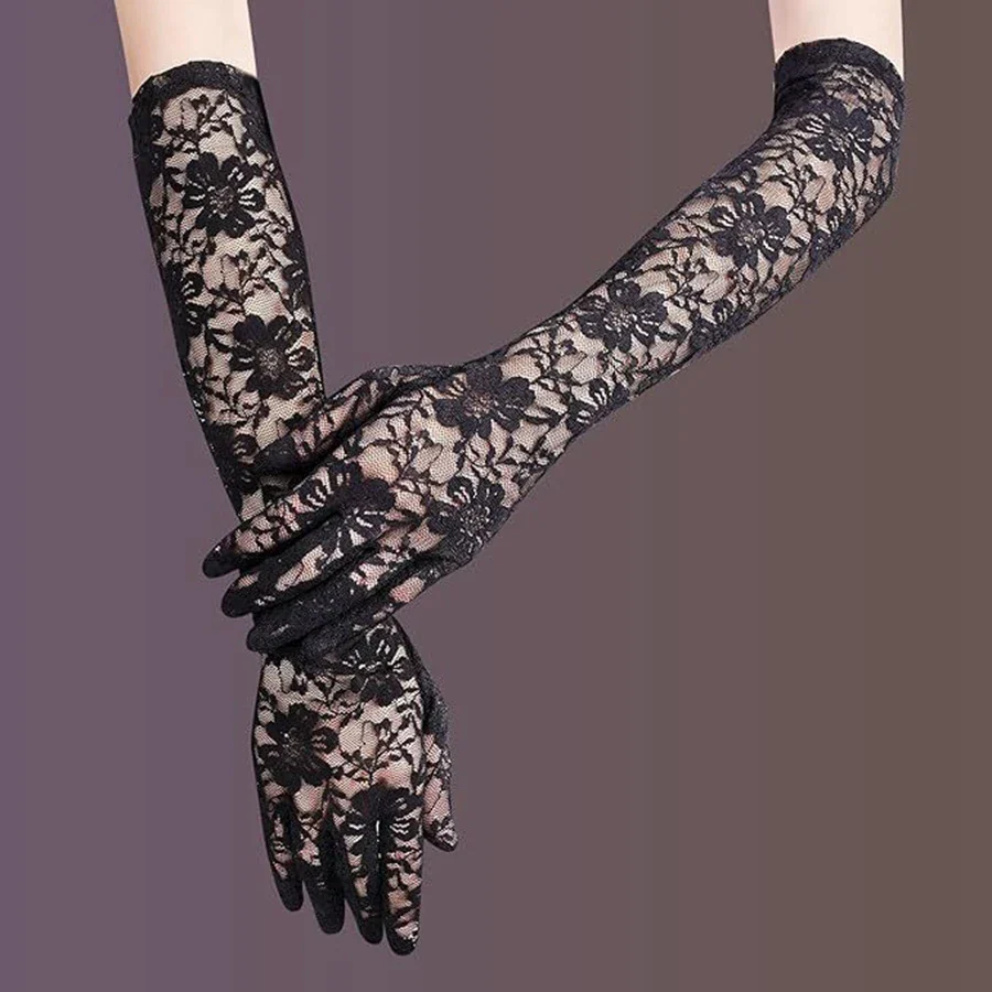 Gants longs en dentelle - Image 7
