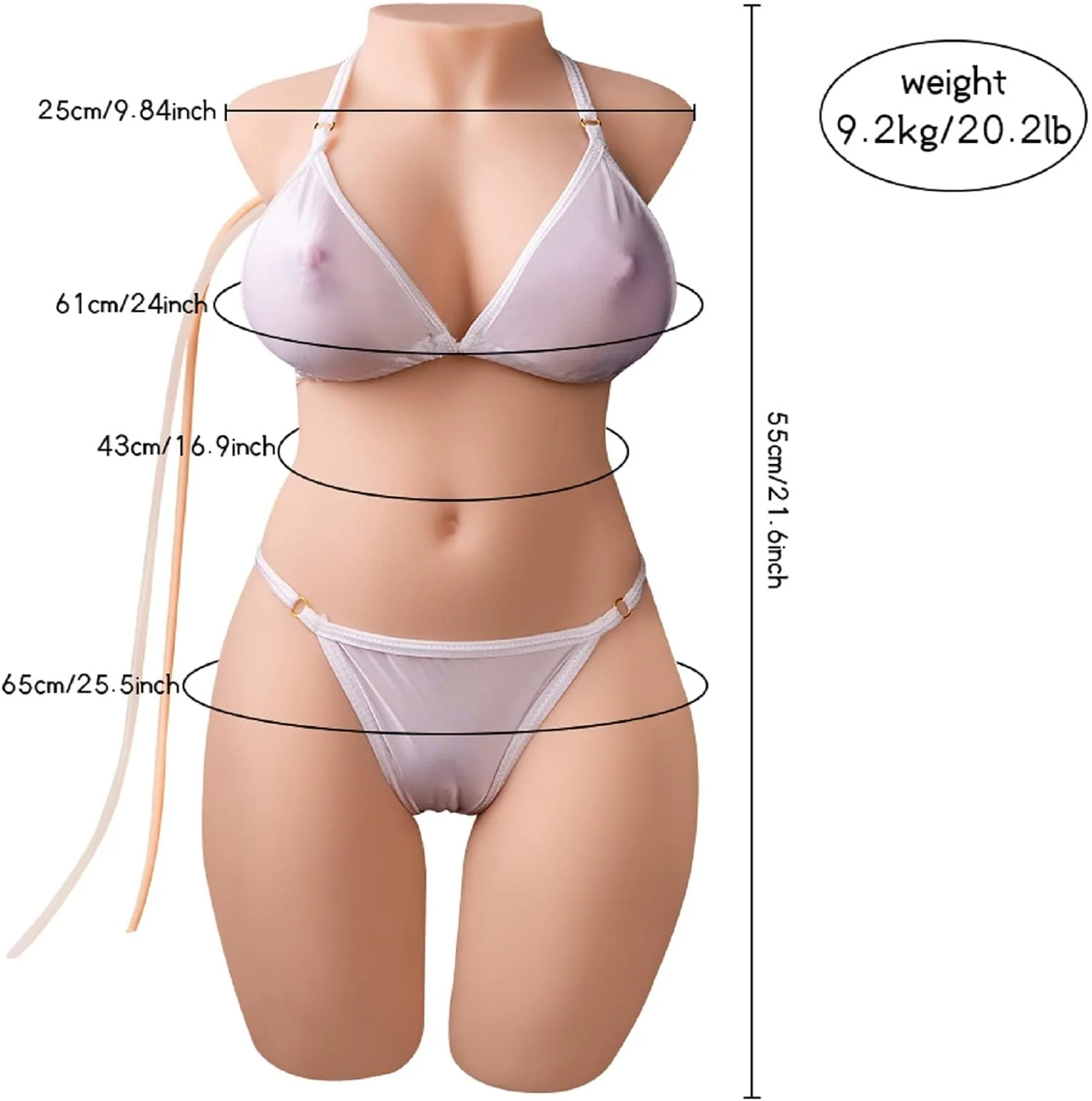 Torso Sexuel avec Vibrations et Aspiration - Image 6